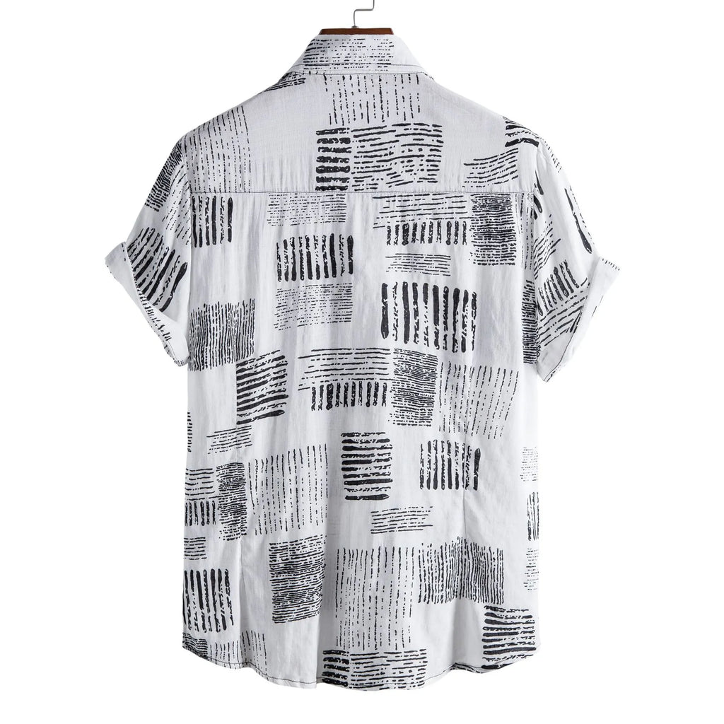 Casual Printed Short Sleeve Shirt