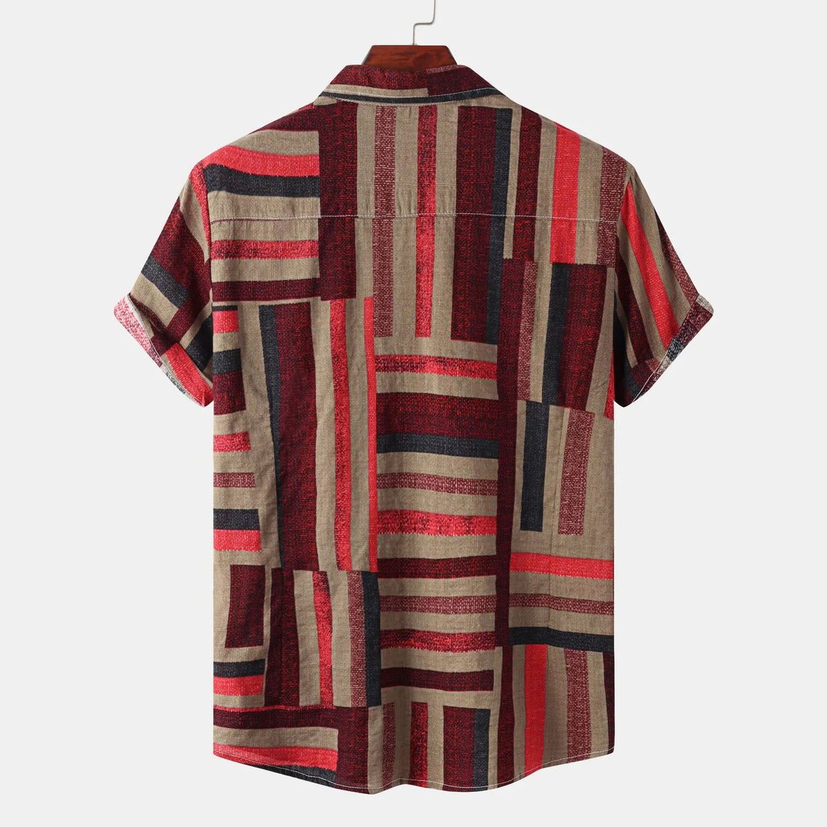 Short Sleeve Button-Down Casual Shirt