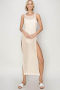 HYFVE Crochet Backless Cover Up Dress For Women