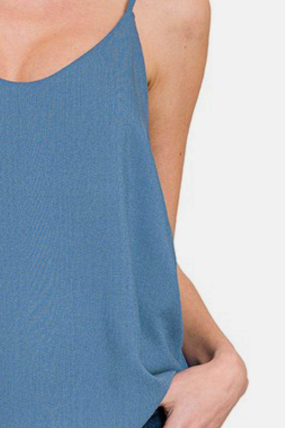 Zenana Two Layered Spaghetti Strap Cami for Women