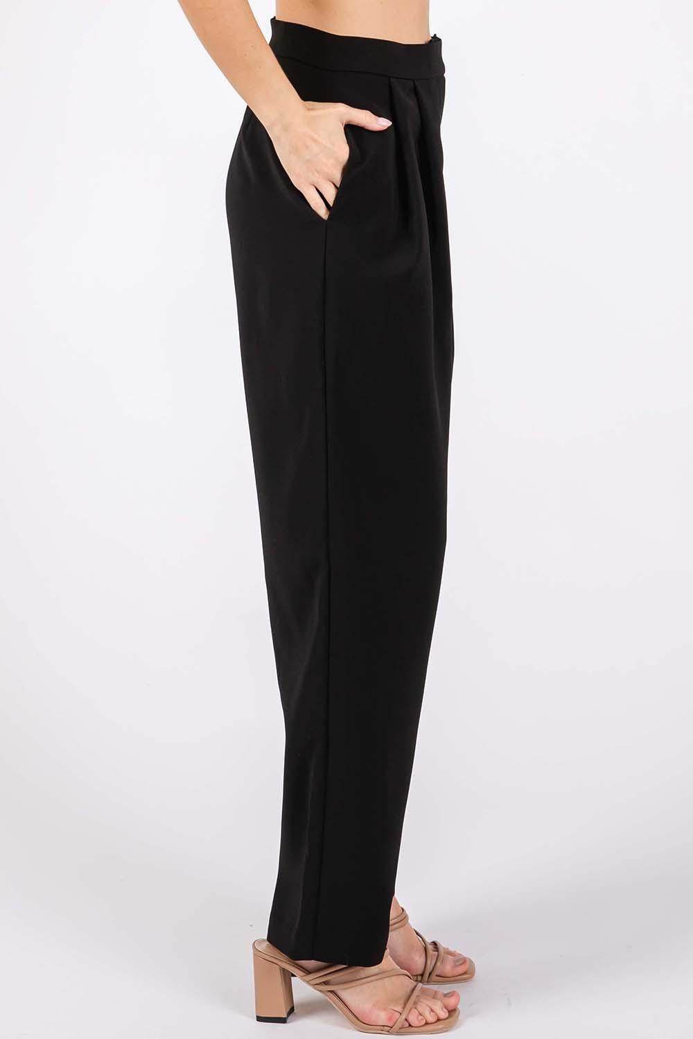 GeeGee High-Waisted Pleated Pants for Chic Style