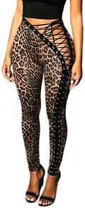 Leggings for Women Self-Tie Pants Hollow Out Pants Club Outfits