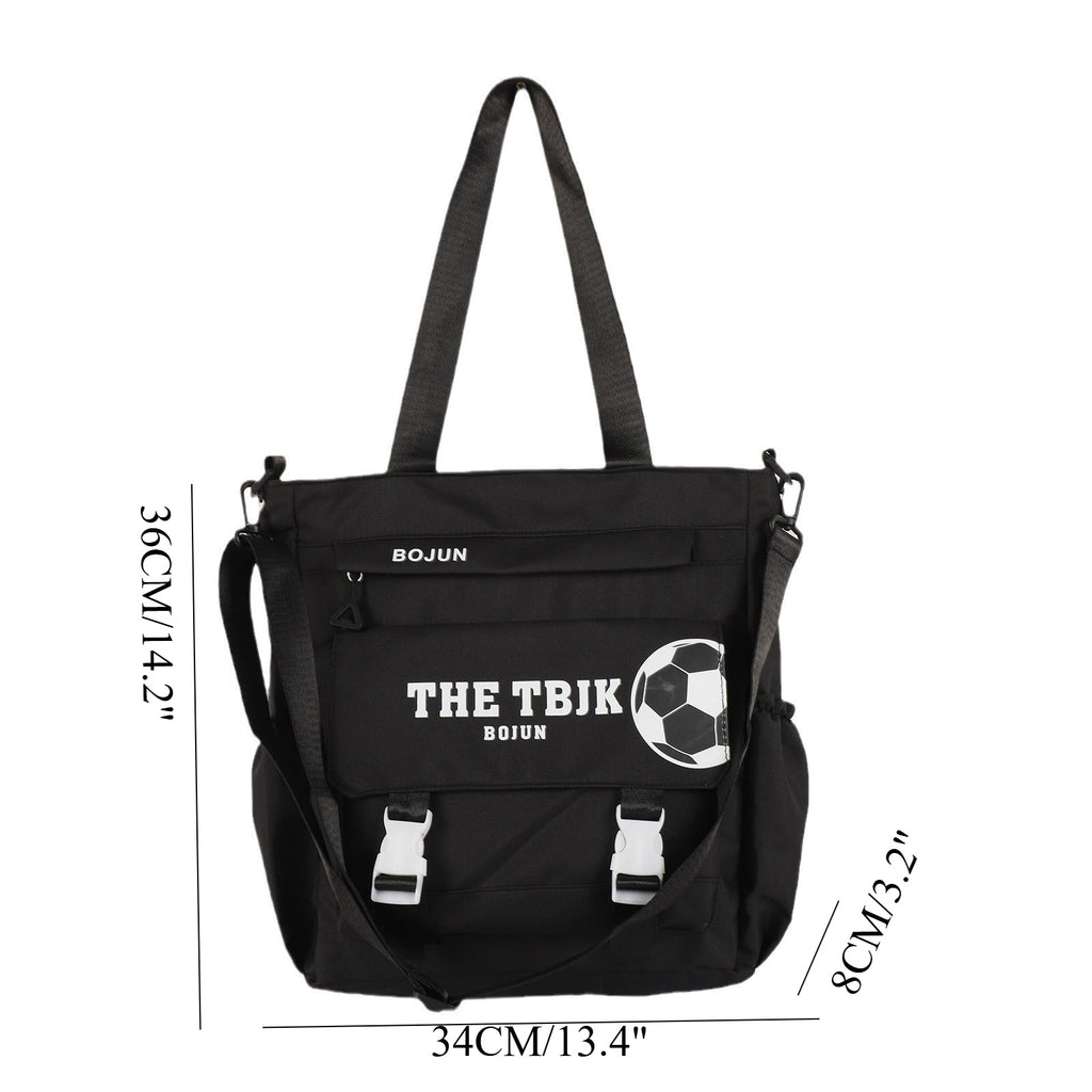 Large capacity tote bag, student cute high school tote bag, tote shoulder bag