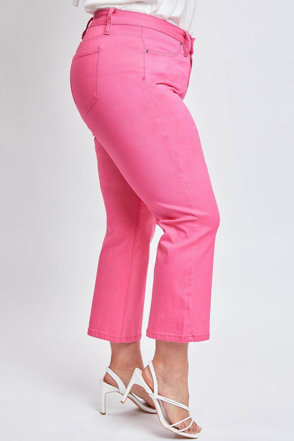 YMI Jeanswear Full Size Mid-Rise Hyperstretch Cropped Pants