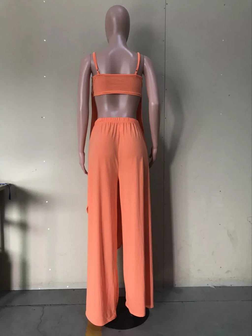 Asymmetrical Hem Cami and Pants Set