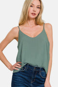Zenana Two Layered Spaghetti Strap Cami for Women
