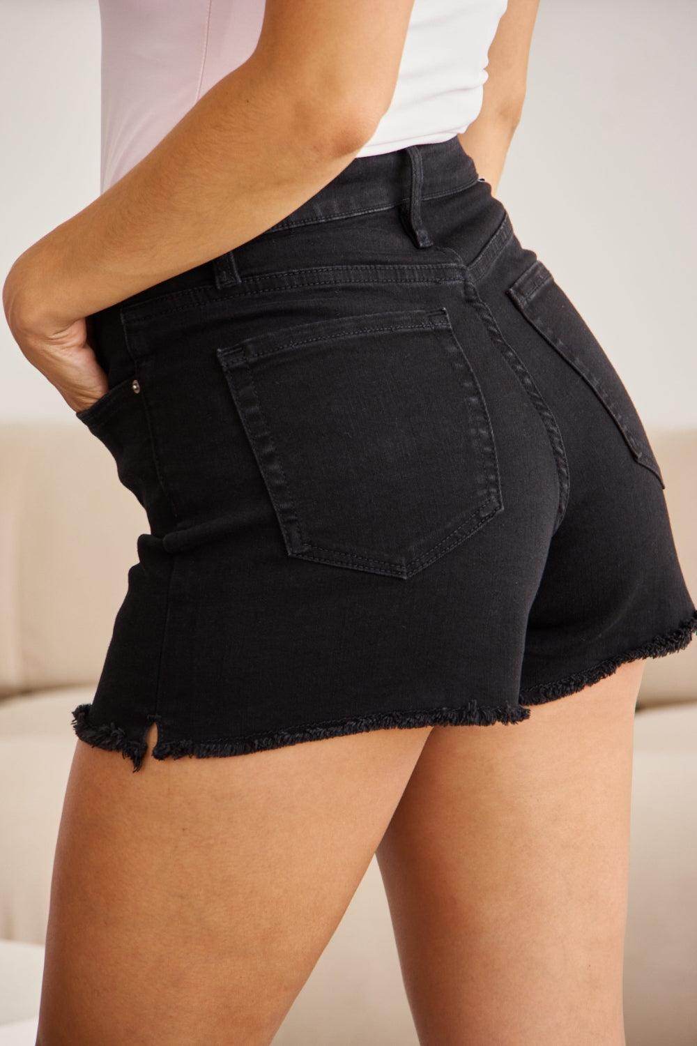 RFM Full Size Tummy Control High Waist Denim Shorts Women