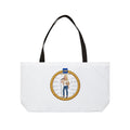 Singing Woman Weekender Tote Bag — Nautical Blonde Music Lover Tote (LW Monogram)