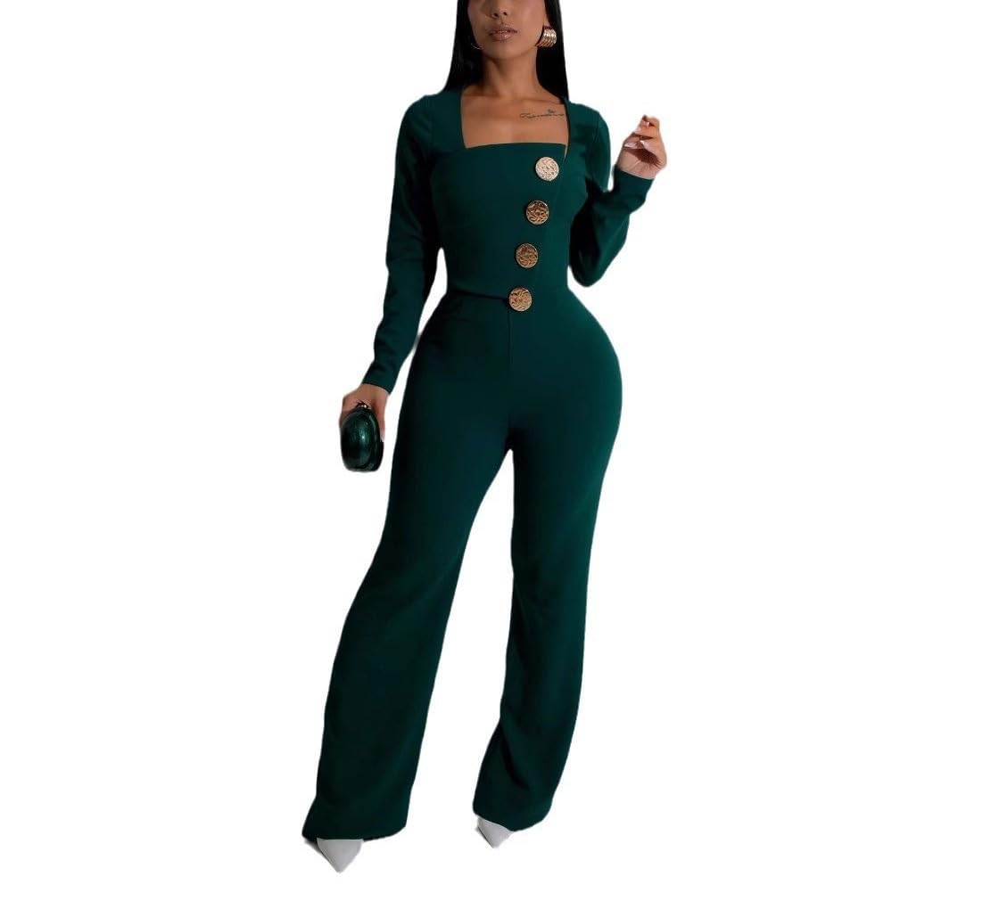 Elegant Jumpsuit for Women Dressy Sexy Plus Size Wide Leg Pant Suit One Piece Party Outfits