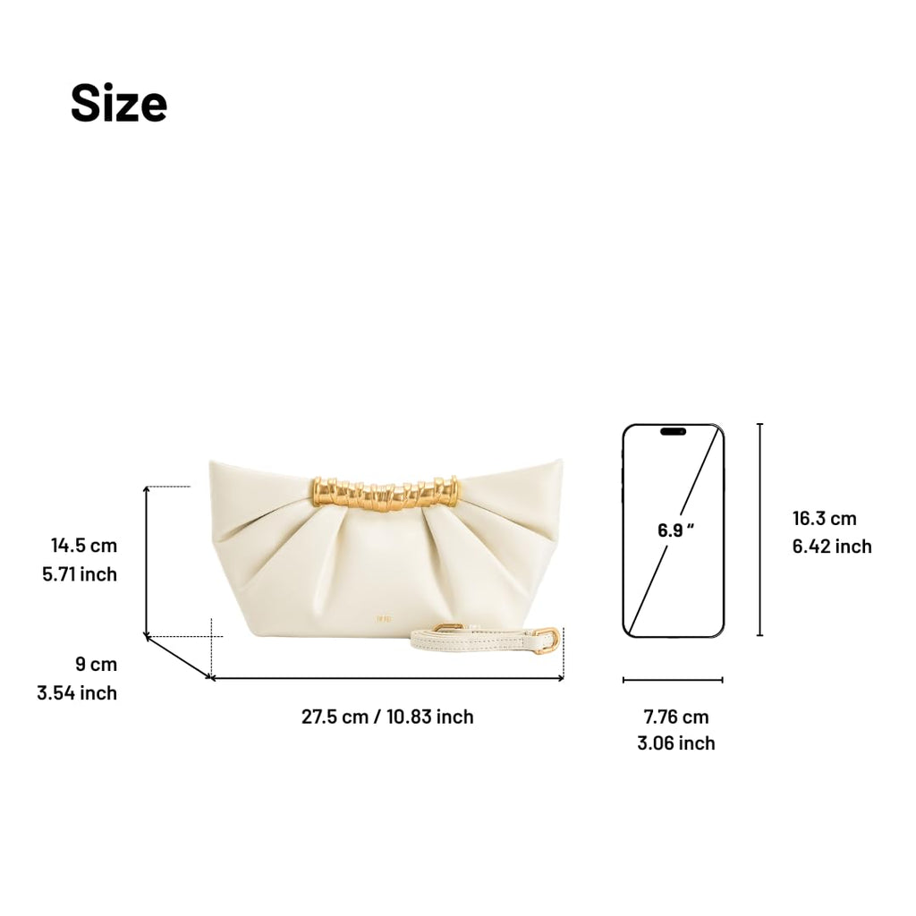JW PEI Women's Leia Pleated Clutch