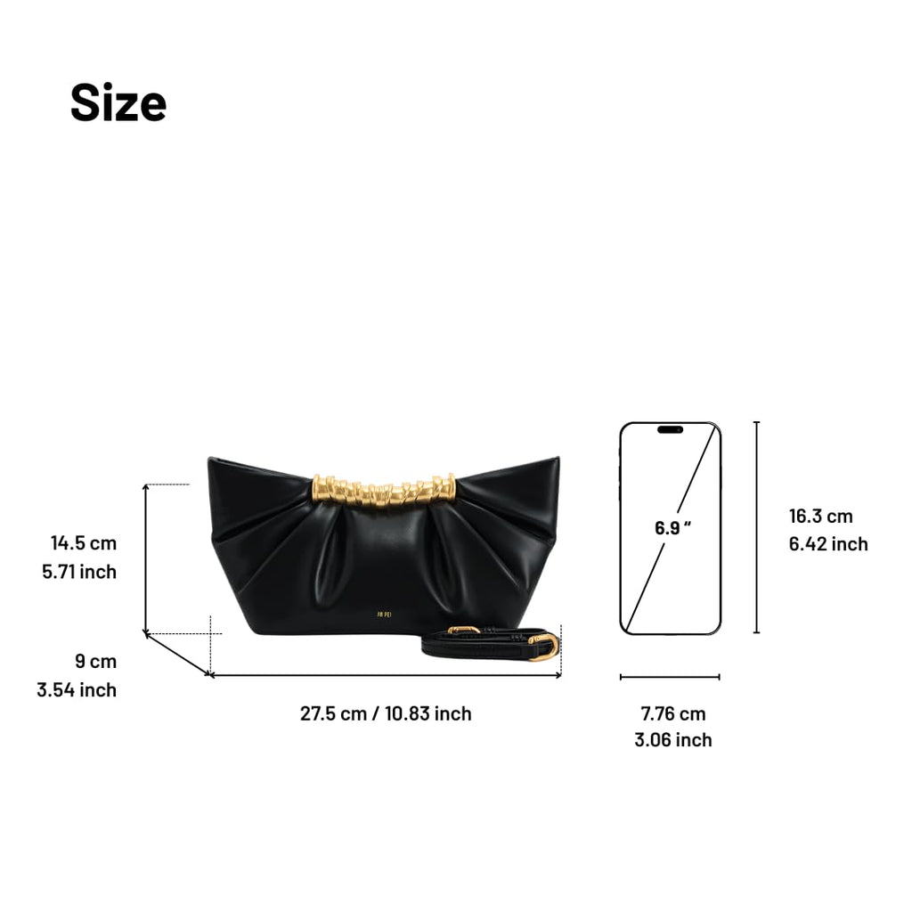 JW PEI Women's Leia Pleated Clutch