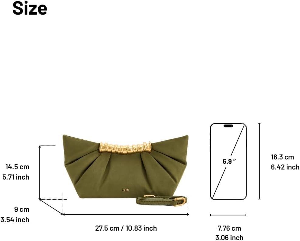 JW PEI Women's Leia Pleated Clutch