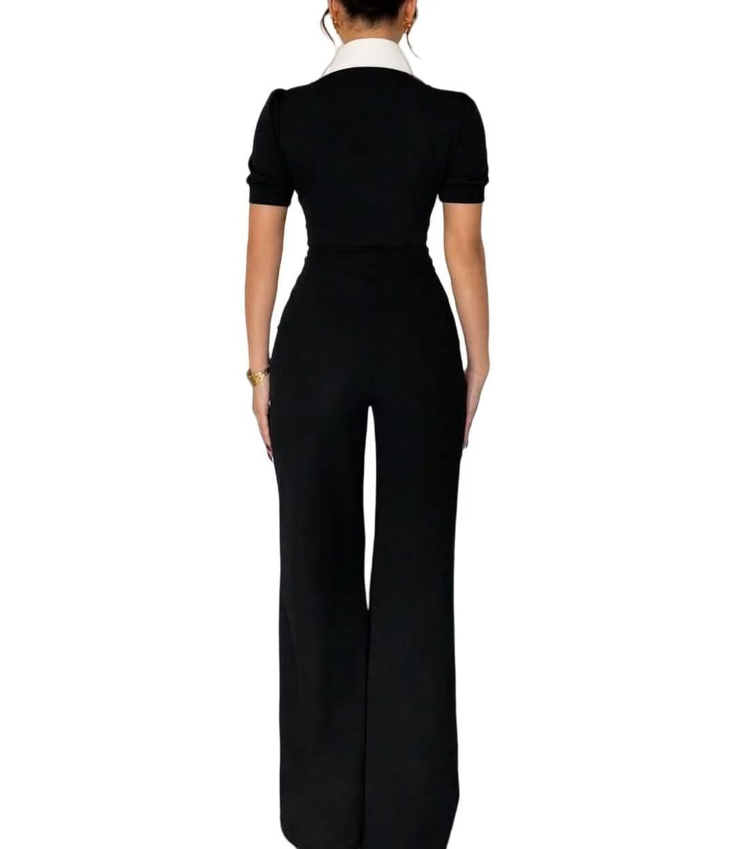 Elegant Jumpsuit for Women Dressy Sexy Plus Size Wide Leg Pant Suit One Piece Party Outfits