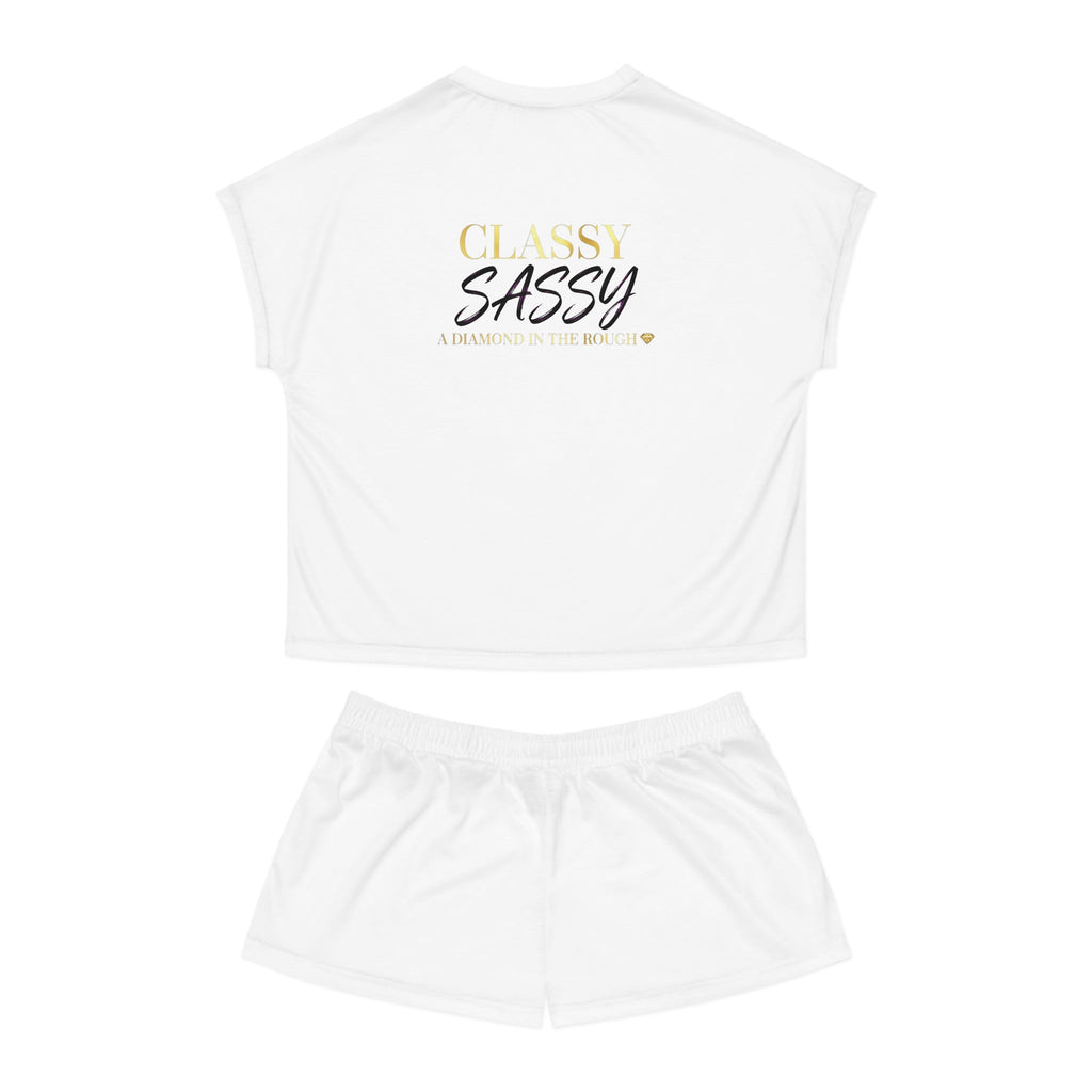 Women's Short Pajama Classy & Sassy Set (AOP)