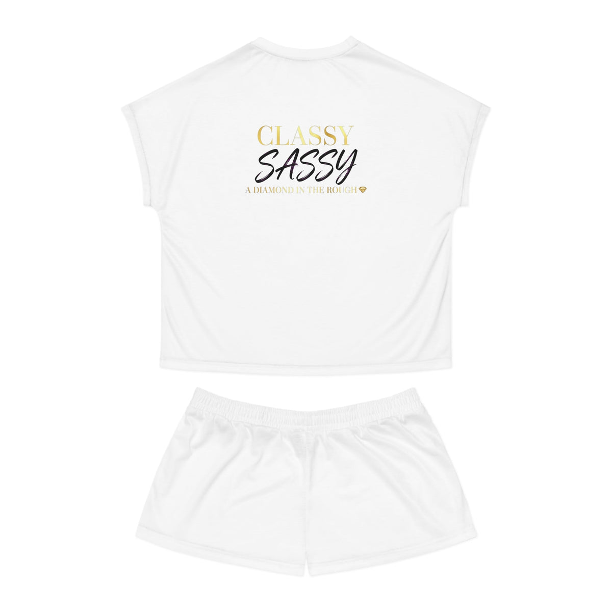 Women's Short Pajama Classy & Sassy Set (AOP)
