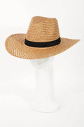 Fame Basket Weave Straw Sun Hat for Stylish Sun Protection
