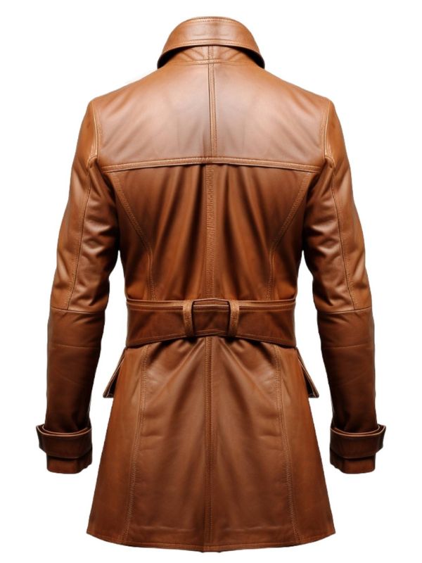 Men Vintage Hooded Leather Coat – Timeless Style and Comfort