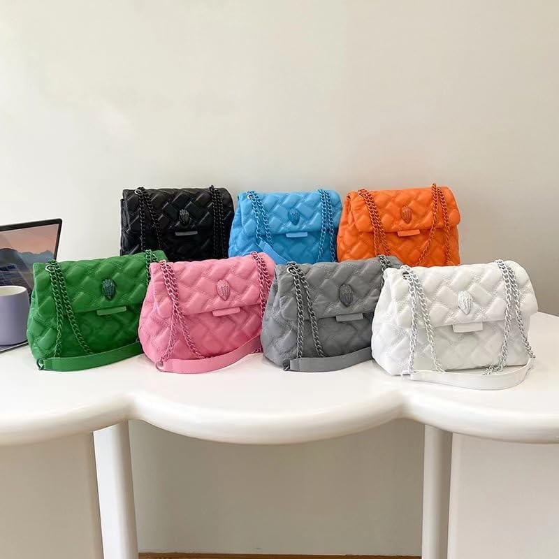 Women's Elegant Quilted Design Cute Shoulder Bag, Fashionable Shoulder Crossbody Chain Women's Bag for Women & Girls