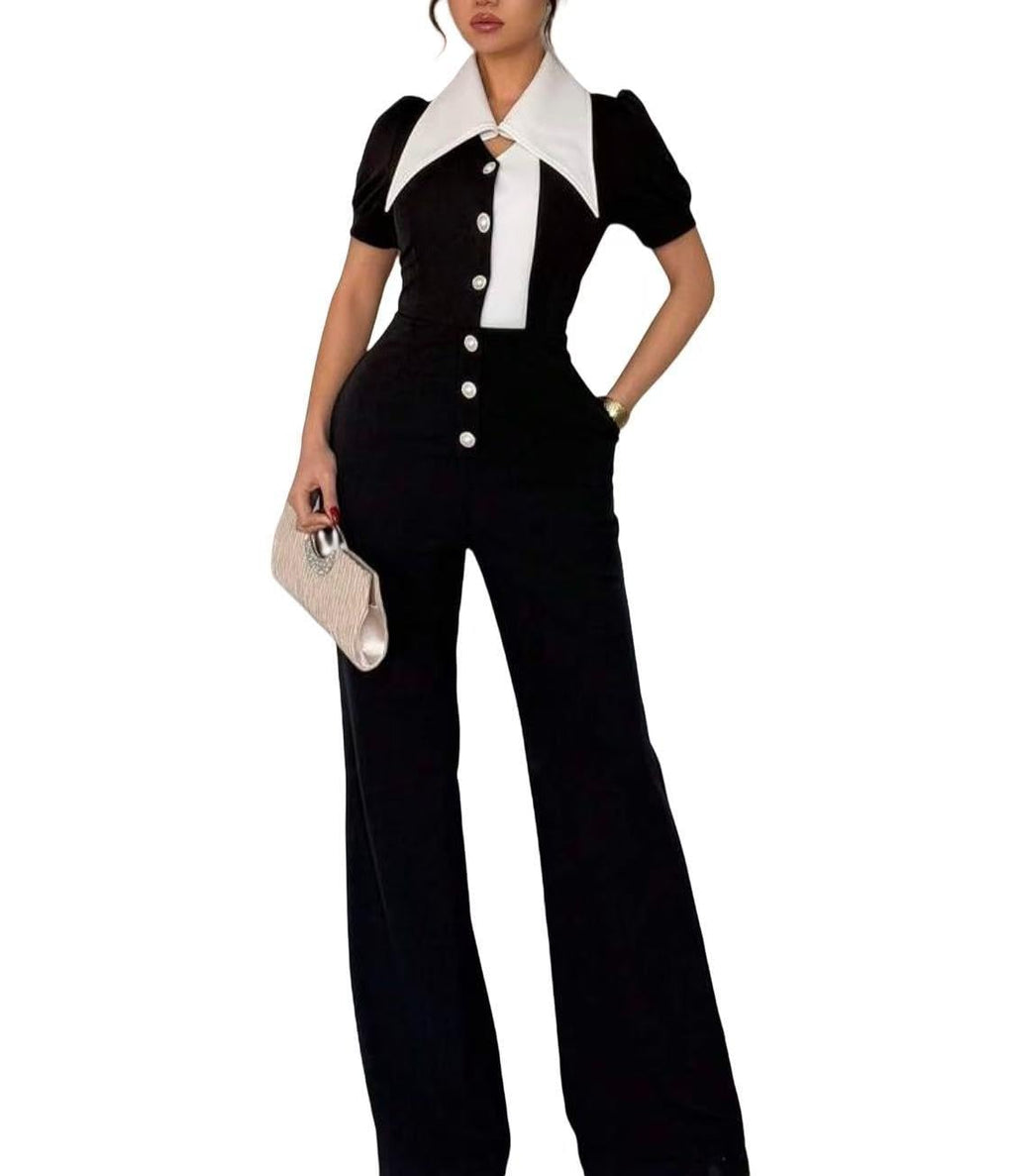 Elegant Jumpsuit for Women Dressy Sexy Plus Size Wide Leg Pant Suit One Piece Party Outfits