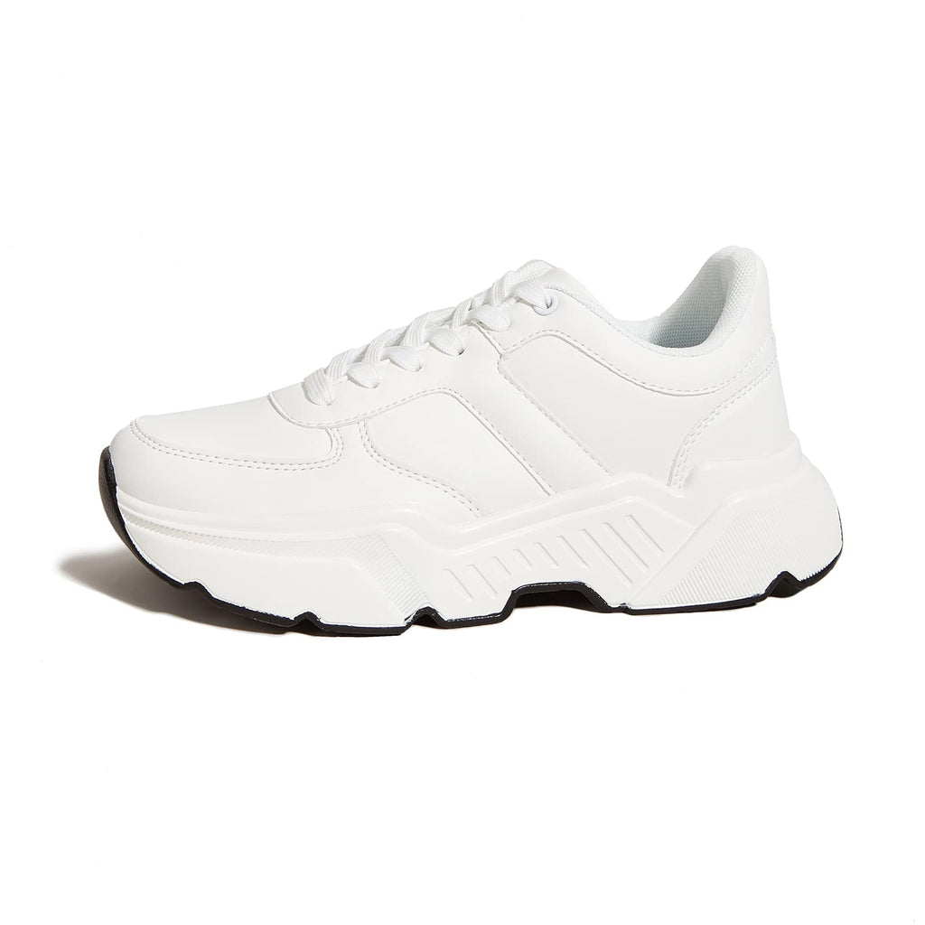 BELOS Women Platform Chunky Sneakers Fashion Dad Sneakers | Casual Lace Up Comfortable Lightweigt Walking Shoes