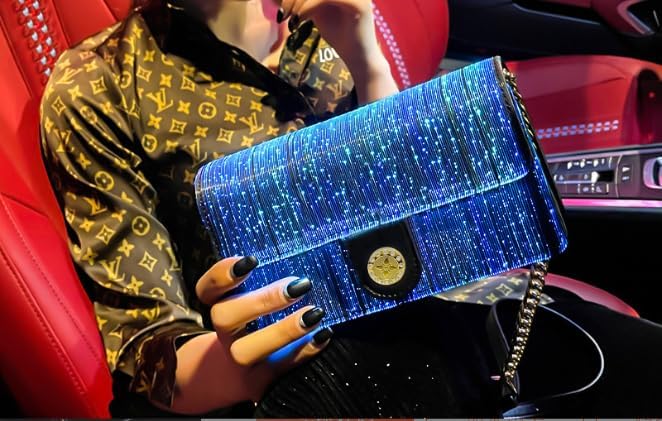 LED Bags Crossbody Purse Evening Bag Light Up Purse 7 Colors Evening Clutch