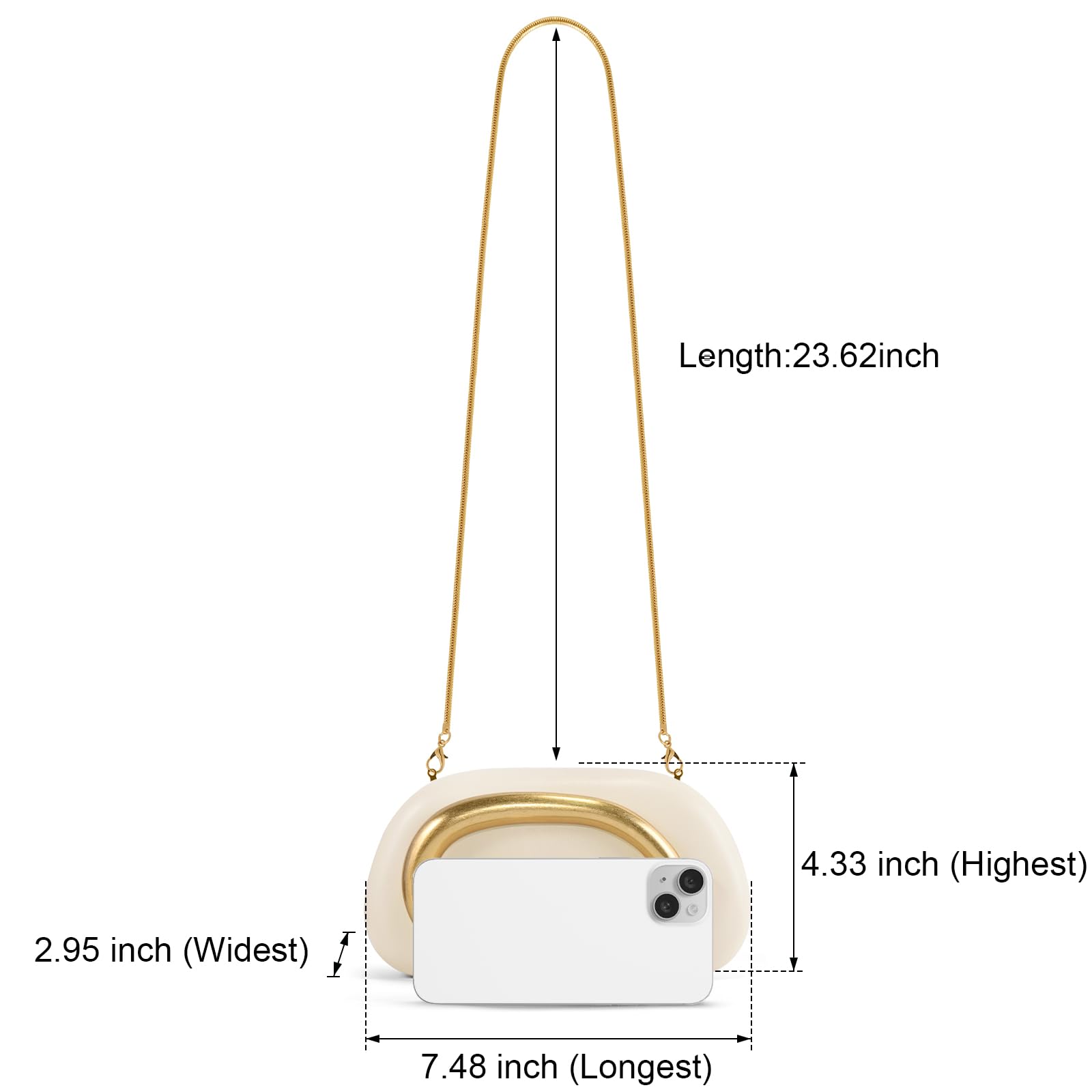 Clutch Purses for Women Formal, PU Leather/Marble Acrylic Evening Bags with Chain, Trendy Metal Handle Purses 2025