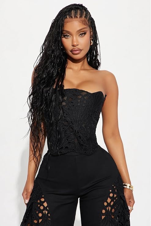 Mandonce 2 Piece Sets for Women Off Shoulder Lace Tube Top and Lace Flowy Wide Leg Pants Beach Vacation Sexy Outfit Going Out