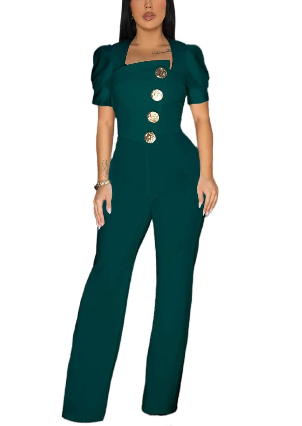 Elegant Jumpsuit for Women Dressy Sexy Plus Size Wide Leg Pant Suit One Piece Party Outfits