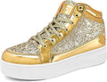 IGxx Women Platform Glitter Sparkly Dressy Sequin Disco Sneakers