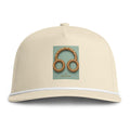 Teal Green Headphone Sunwashed Rope Cap – Nautical Rope Logo Baseball Hat