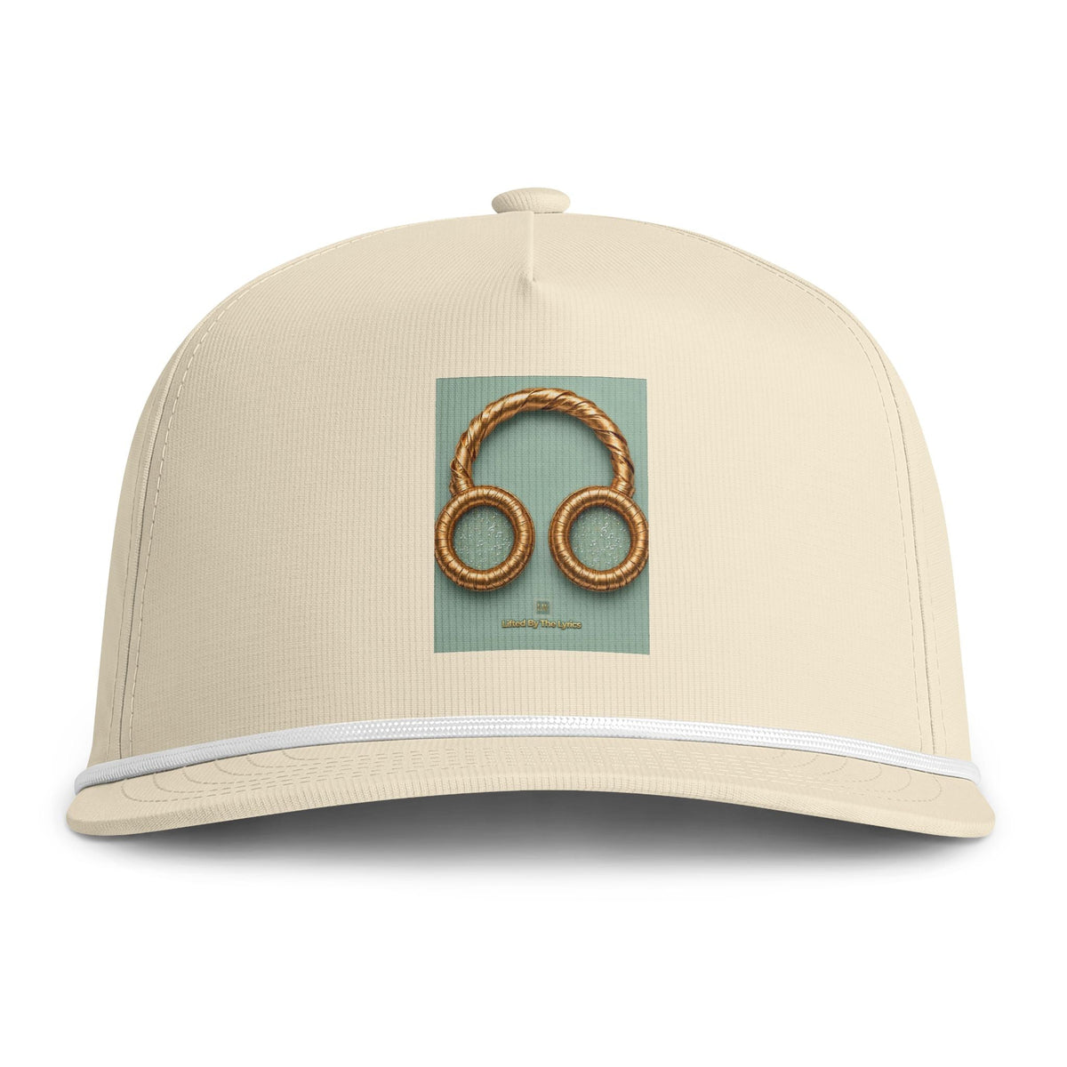 Teal Green Headphone Sunwashed Rope Cap – Nautical Rope Logo Baseball Hat
