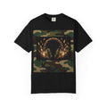 Camo Headphones Tee — Gold Spark DJ Music Graphic T-Shirt