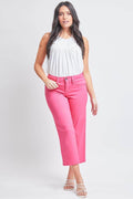 YMI Jeanswear Full Size Mid-Rise Hyperstretch Cropped Pants