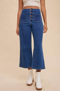 Annie Wear Button Fly High Waist Jeans for Women