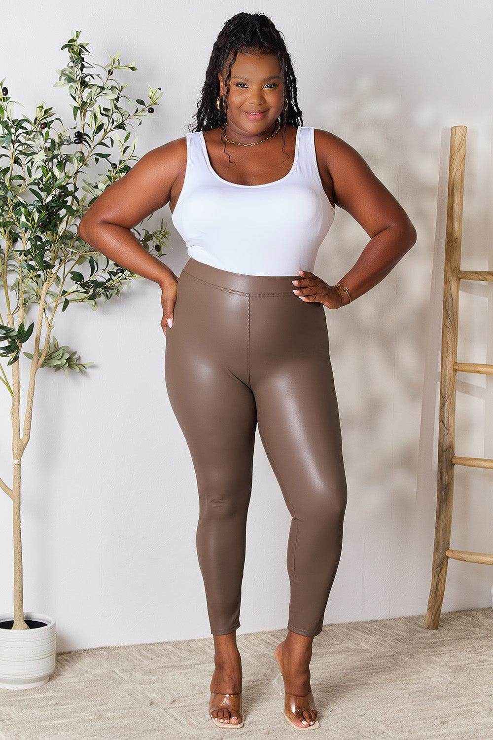 e.Luna Full Size High Waist Skinny Pants for Women