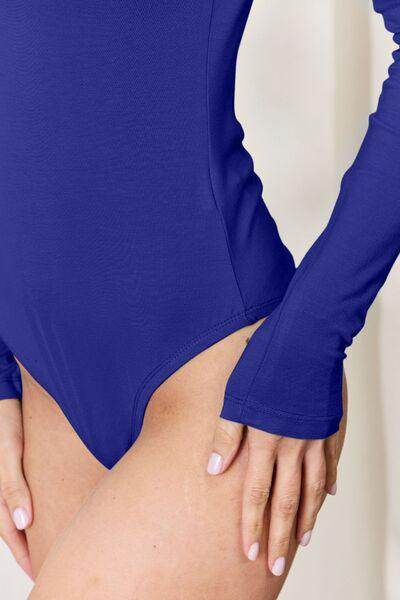 Basic Bae Full Size Round Neck Long Sleeve Bodysuit for All