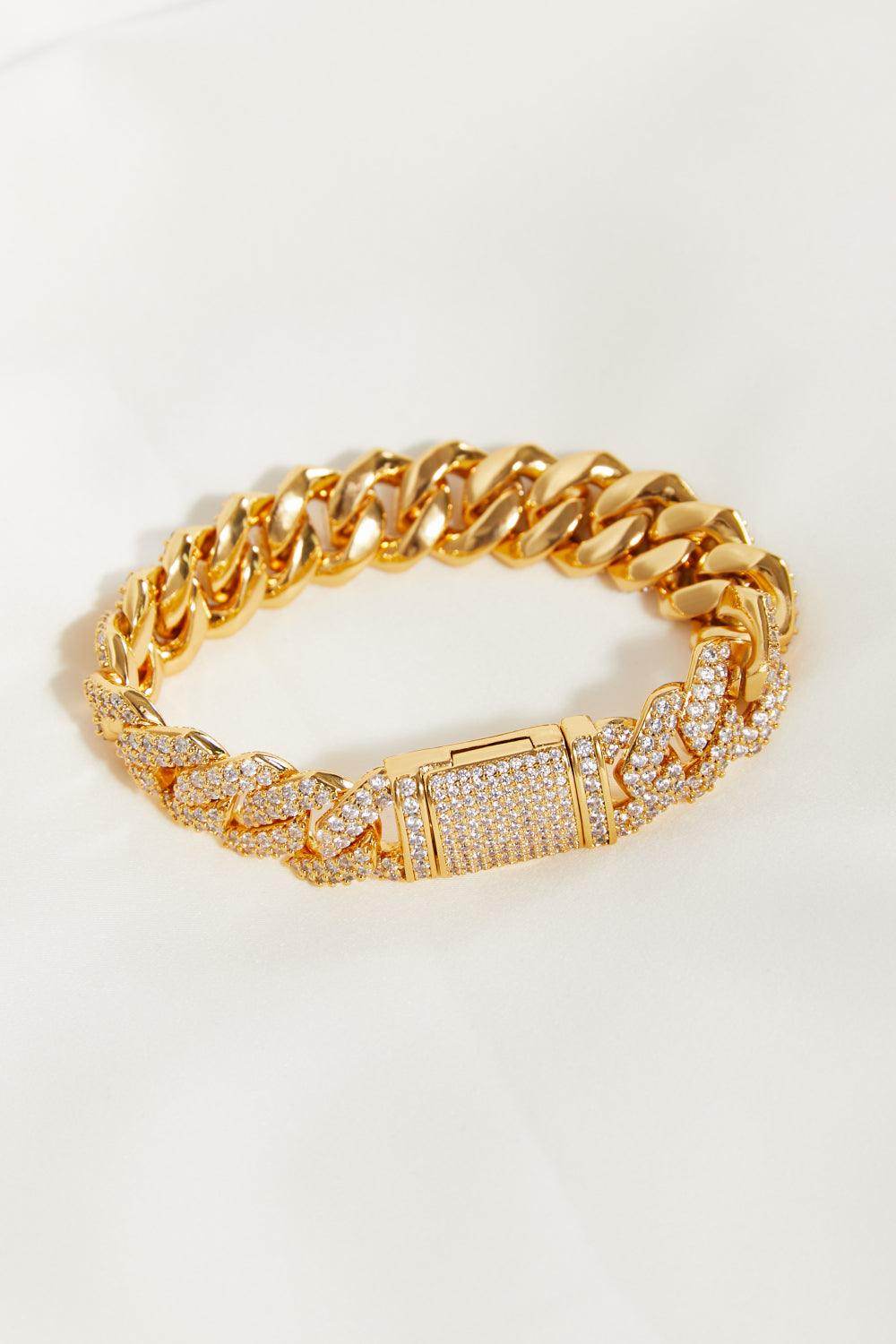 Alloy Inlaid Zircon Bracelet for Elegant Fashion Style
