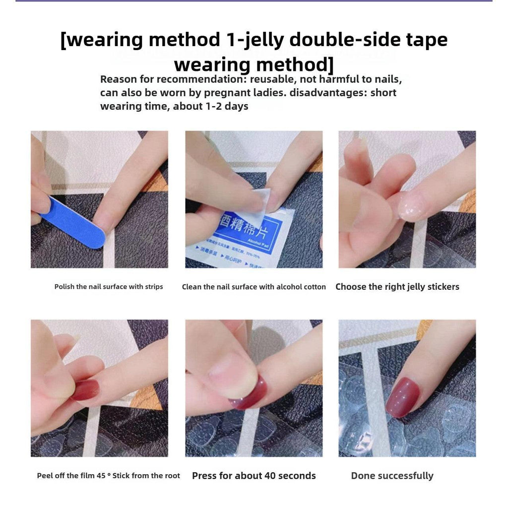 1066 Handmade Nail Wear Nail Art Reusable Press on Nails False Nails Hand Drawing Nails