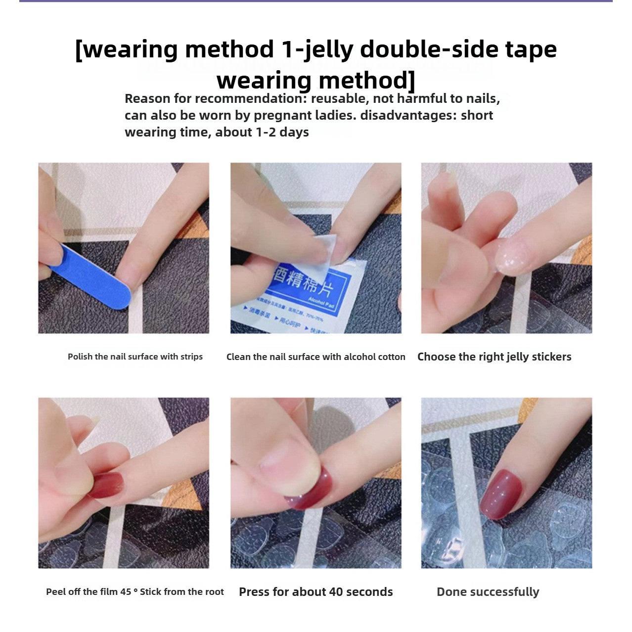 1078 Handmade Nail Wear Nail Art Reusable Press on Nails False Nails