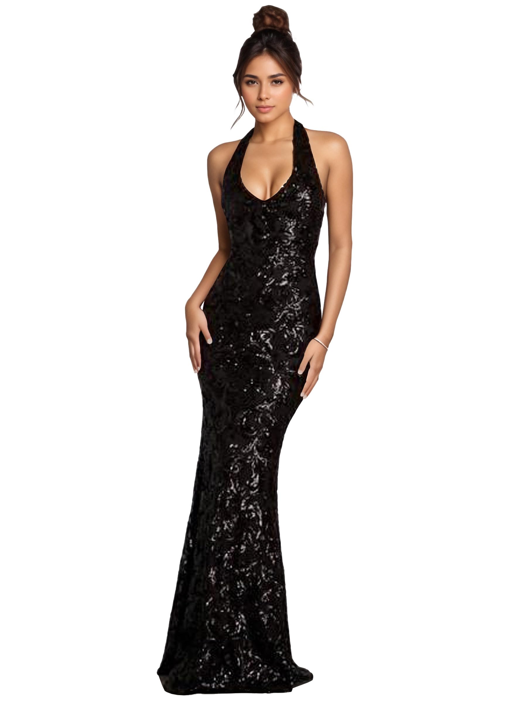 Figdaw Elegant Long Prom Dresses Sexy Evening Gowns for Women Formal Events 2025