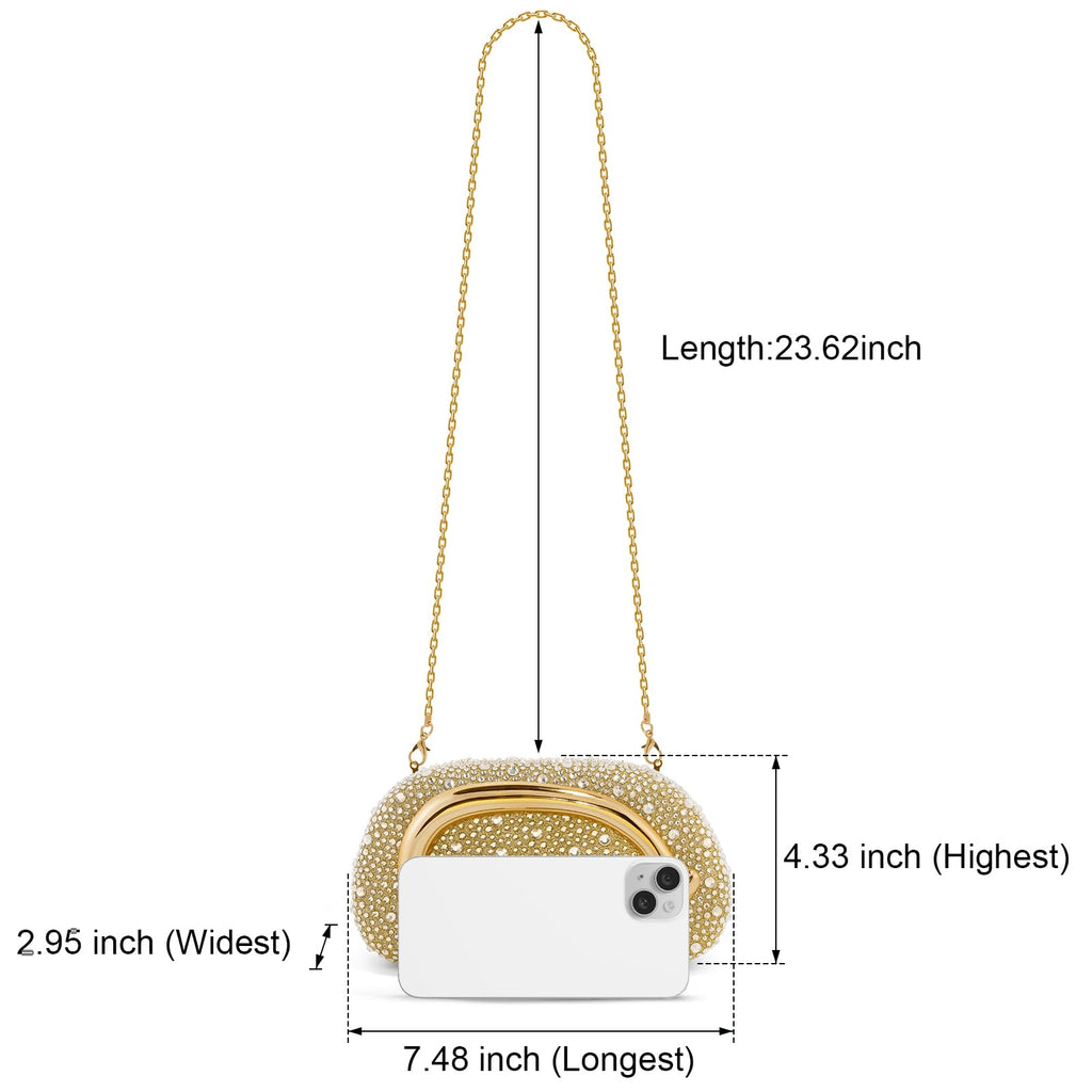 Clutch Purses for Women Formal, PU Leather/Marble Acrylic Evening Bags with Chain, Trendy Metal Handle Purses 2025