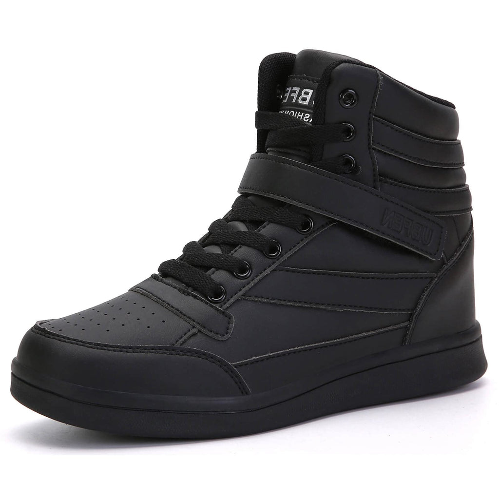 UBFEN Womens High Top Sneakers with Hidden Wedge Heel Ankle Support Boots | 2 Inch Height Increase, Retro Style, Comfortable, Platform, Suitable For Commuting, Shopping, Travel, Casual, Daily Wear