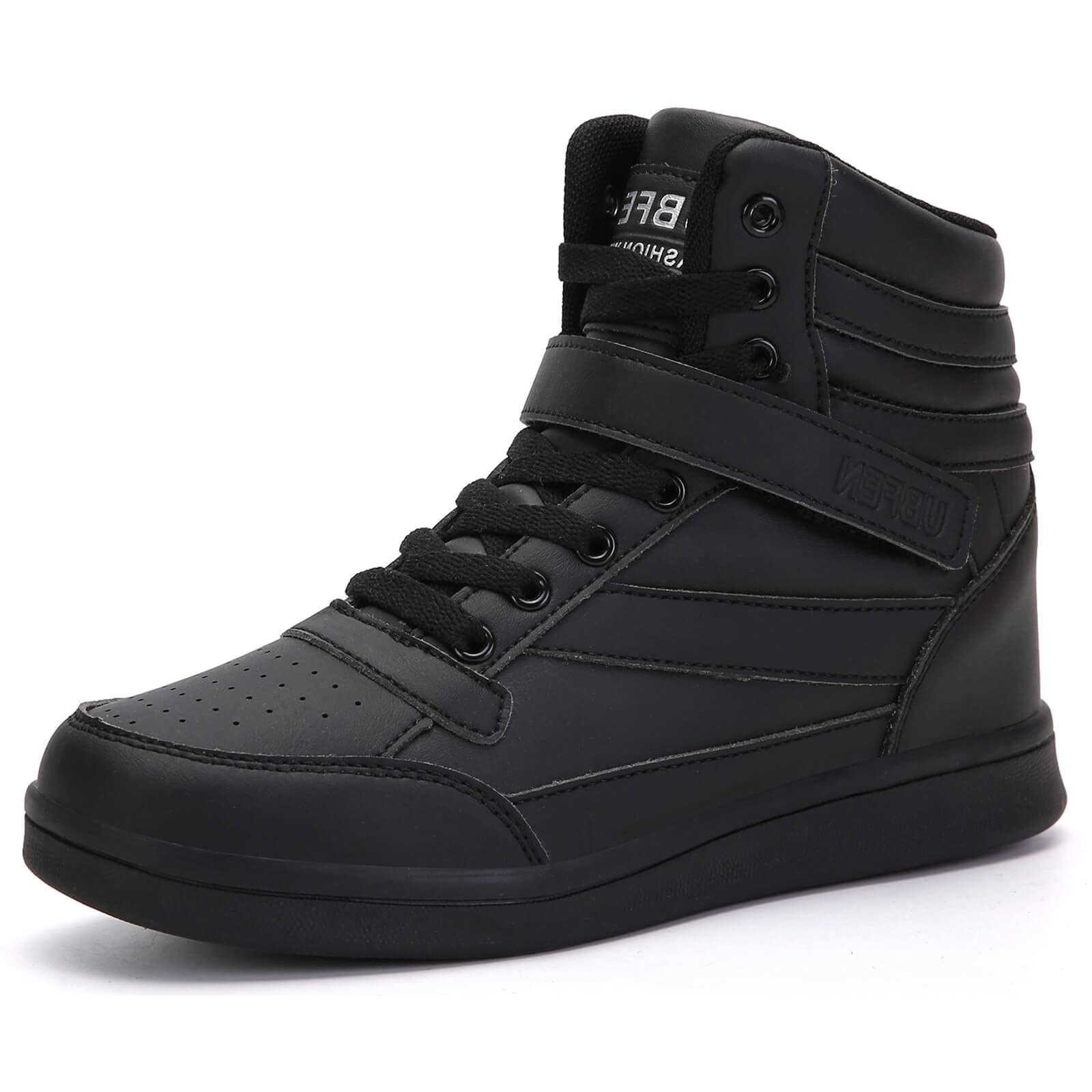 UBFEN Womens High Top Sneakers with Hidden Wedge Heel Ankle Support Boots | 2 Inch Height Increase, Retro Style, Comfortable, Platform, Suitable For Commuting, Shopping, Travel, Casual, Daily Wear