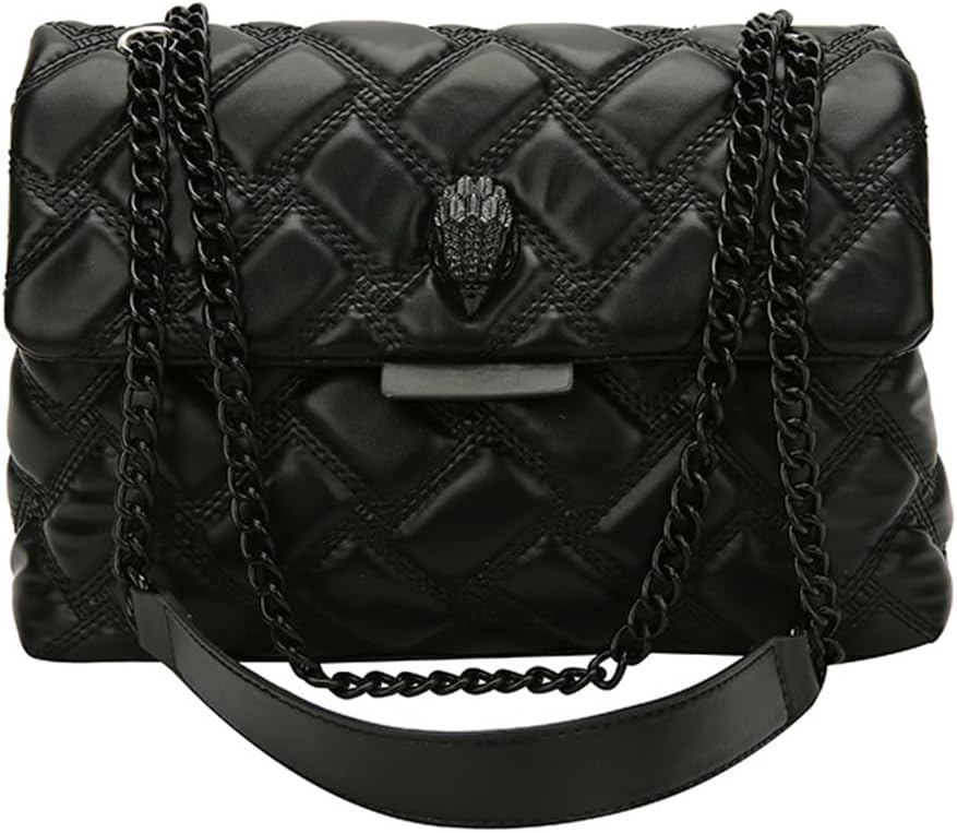 Women's Elegant Quilted Design Cute Shoulder Bag, Fashionable Shoulder Crossbody Chain Women's Bag for Women & Girls