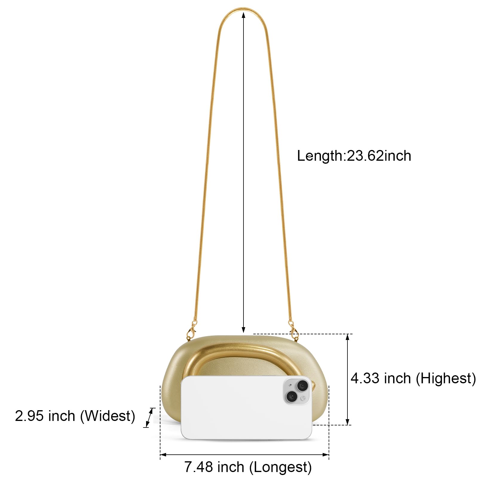 Clutch Purses for Women Formal, PU Leather/Marble Acrylic Evening Bags with Chain, Trendy Metal Handle Purses 2025