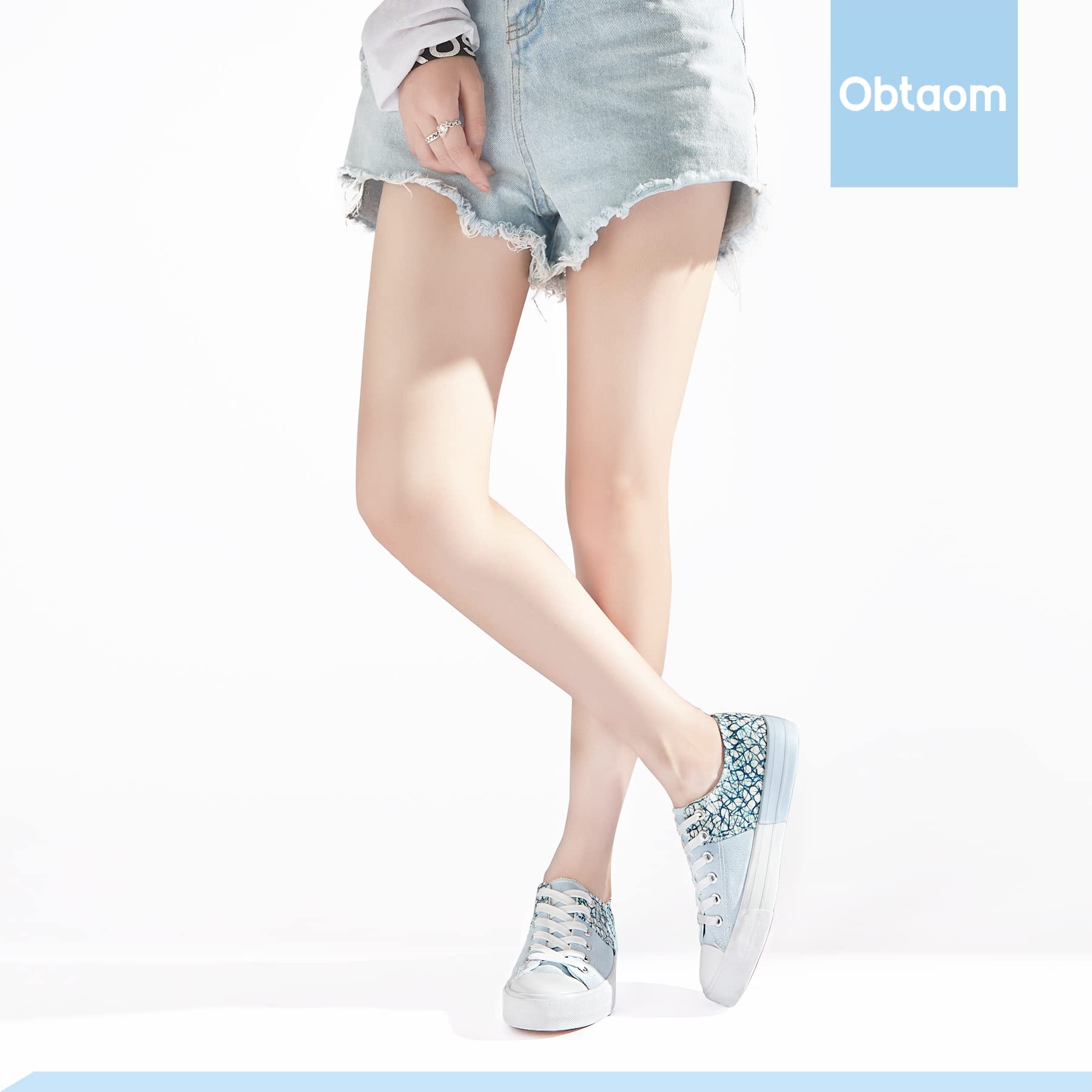 Obtaom Unisex Canvas Shoes Low Top Fashion Sneakers Slip on Walking Shoe