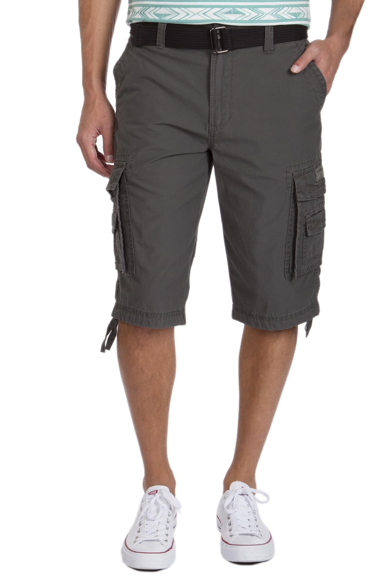 Unionbay Men's Cordova Belted Messenger Cargo Short - Reg and Big and Tall Sizes