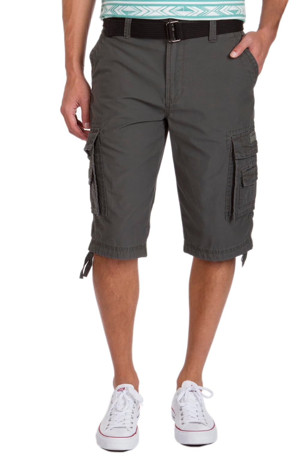 Unionbay Men's Cordova Belted Messenger Cargo Short - Reg and Big and Tall Sizes