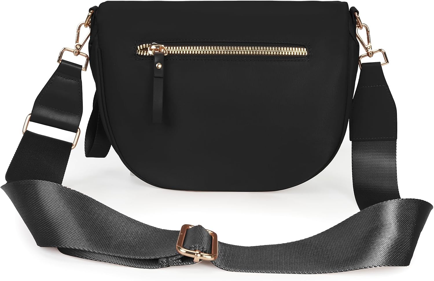 FEIBOON Spacious Nylon Crossbody Bag Bum Bag Handbags Wallets Purses Trendy Shoulder Bag for Women