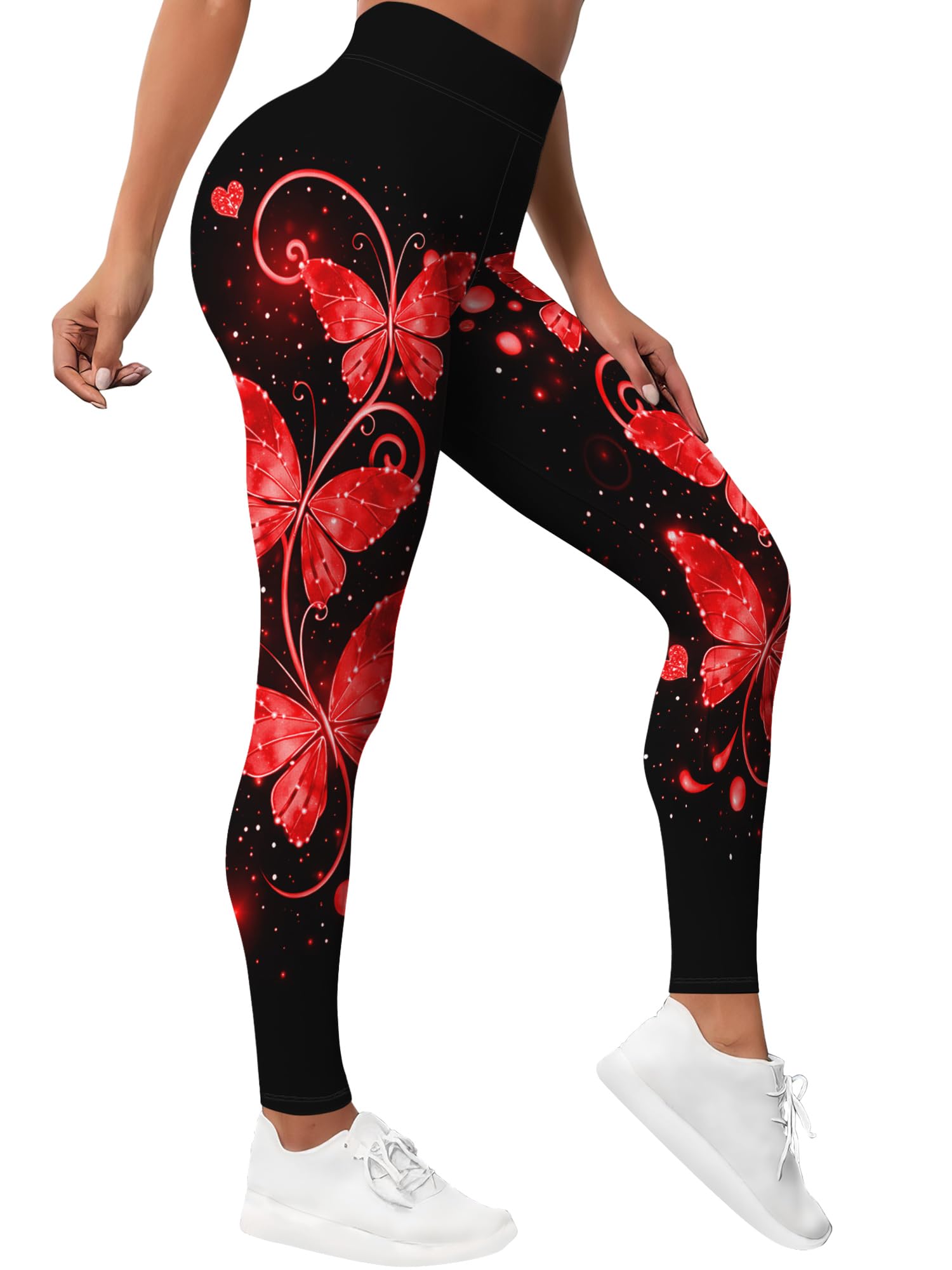 PAGYMO Printed Leggings for Women Crazy High Waisted Running Yoga Pants | Graphic print, cute crazy colorful pattern, high waisted leggings, athletic workout gym running yoga pants